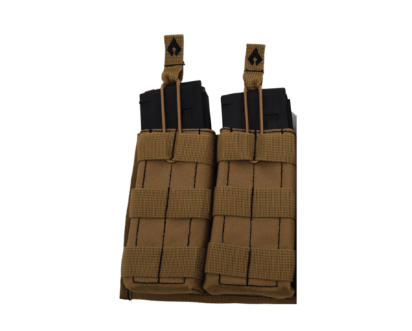 Open Top Double Mag Pouch Color Tan