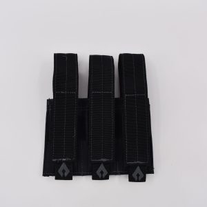 Pistol Triple Mag Pouch- Black