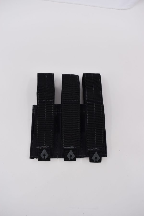 Pistol Triple Mag Pouch- Black